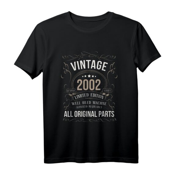 21. Geburtstag T-Shirt 2002 - Vintage Auto Design für 21-Jährige Geburtstagsgeschenk