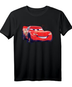 40. Geburtstag Pixar Cars Lightning McQueen Portrait T-Shirt - Official Lizenz, ideales Geschenk für Cars-Fans