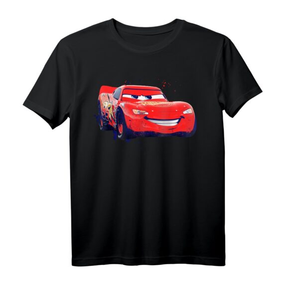 40. Geburtstag Pixar Cars Lightning McQueen Portrait T-Shirt - Official Lizenz, ideales Geschenk für Cars-Fans