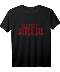 40. Geburtstag T-Shirt - We Just Stand At The Back - Humoriges Punk Shirt für ehemalige Punks und Nostalgiker
