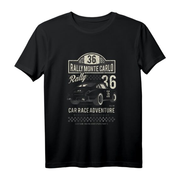 40. oder 50. Geburtstag T-Shirt mit Retro Motorsport-Design  Legendäre Rallye Monte Carlo 1972 für Autosport-Fans