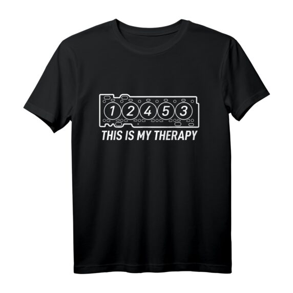5 Zylinder Motor T-Shirt für Auto Liebhaber - Motiv für Motorsportfans, Tuning-Enthusiasten und Motorenliebhaber