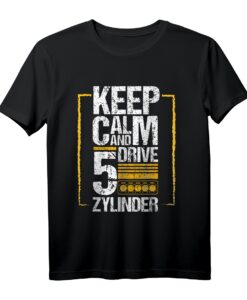 5 Zylinder Zündreihenfolge T-Shirt für Auto Tuning, Mechaniker & Autoschlosser - Lustiges Design für Kfz Enthusiasten & Tuning Fans