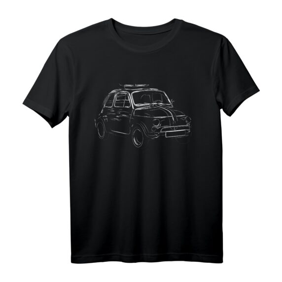 500 italienischer Oldtimer - Klassisches Auto T-Shirt für Autoliebhaber & Fiat 500 Fans