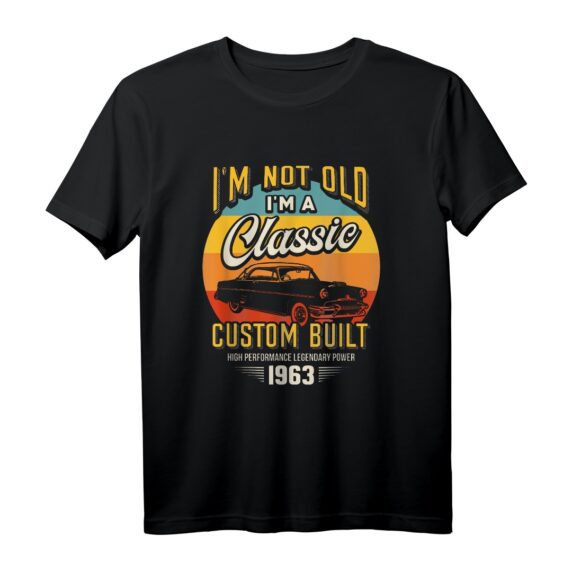 60. Geburtstag Vintage Auto T-Shirt - Lustiges Oldtimer Design für Autoliebhaber & Automechaniker zum 60. Jahr