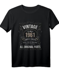 61 Geburtstag Vintage 1961 Originalteile Auto Enthusiast T-Shirt  Perfektes Geschenk & Party-Outfit für Autoliebhaber und Geburtstagsfeiern