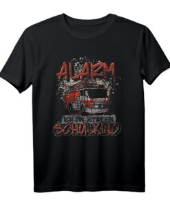 Alarm ich bin jetzt ein Schulkind Feuerwehr Auto T-Shirt  Lustiges Design zum Schulanfang für Kinder, perfekt als Einschulungsgeschenk