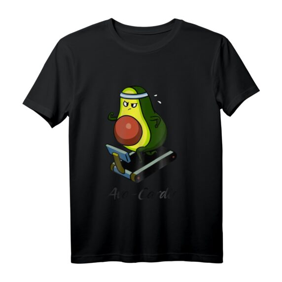 Avo-Cardio Avocado Treadmill Run Jogging Lover Gym Workout Langarmshirt  Trendiges Fitness- und Avocado-Motiv für Sportbegeisterte