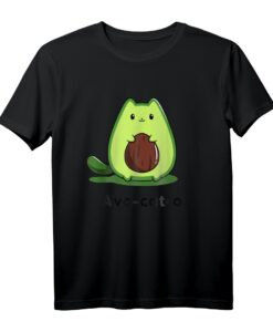 Avo-Cat-O Avocado-Katze T-Shirt  Lustiges Tier- und Lebensmittel-Design, Perfekt als Geschenk für Familie & Freunde zu Feiertagen