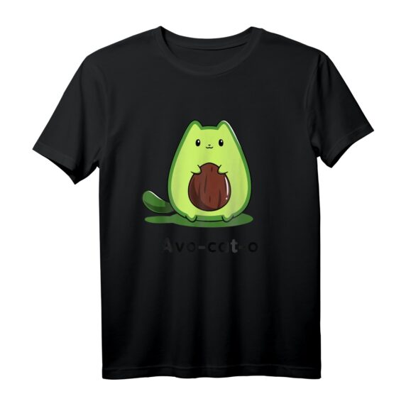 Avo-Cat-O Avocado-Katze T-Shirt  Lustiges Tier- und Lebensmittel-Design, Perfekt als Geschenk für Familie & Freunde zu Feiertagen