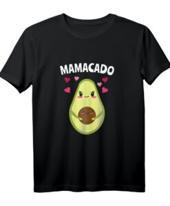 Avocado Damen Babybauch T-Shirt  Lustiges Mamacado Geschenk für Schwangere & Babyparty, perfekte Babyverkündungs-Geschenkidee