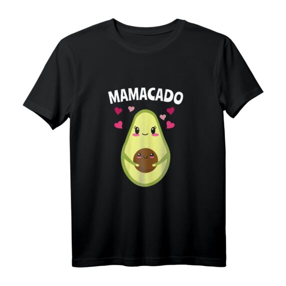 Avocado Damen Babybauch T-Shirt  Lustiges Mamacado Geschenk für Schwangere & Babyparty, perfekte Babyverkündungs-Geschenkidee