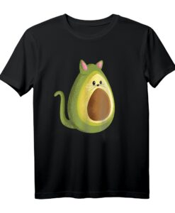 Avocado Katze Cat Kätzchen Miezekatze Lustig Spaß Fun Humor T-Shirt - Perfektes Geschenk für Katzenliebhaber & Tierfreunde