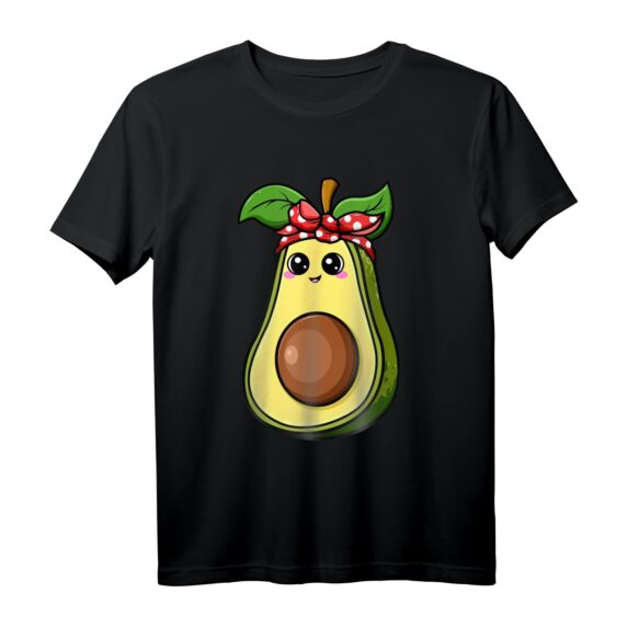 Avocado Lover Bandana Vegan Vegetarisch T-Shirt  Perfekt für Avocado-Partys & Vegane Mode