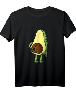 Avocado Po T-Shirt für Avocado Liebhaber  Lustiges Veganer Geschenk mit Avocado Kern Design