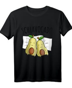 Avocado Schlafshirt Schlavocado Schlafanzug  Bequeme Bettbekleidung für Morgenmuffel, Schlafmützen & Power Nappers als Geschenkidee