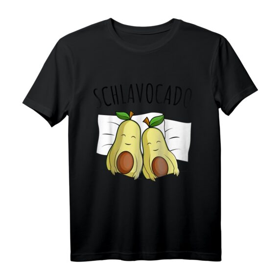Avocado Schlafshirt Schlavocado Schlafanzug  Bequeme Bettbekleidung für Morgenmuffel, Schlafmützen & Power Nappers als Geschenkidee