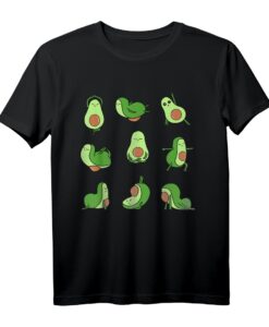 Avocado Yoga Asana Pose Meditation Lustiges Fitness T-Shirt  Vegan, Gesund & Entspannt für Yoga- und Avocado-Liebhaber
