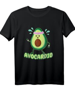 Avocardio Avo-Cardio Fitnesstraining Gym Runner Avocado T-Shirt  Perfektes Geschenk für Avocado-Fans, Veganer & Läufer