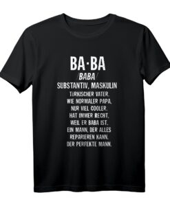 Baba Definition Türkischer Vater Papa Türkei Retro Geschenk T-Shirt  Perfekt für Bayram & Geburtstage