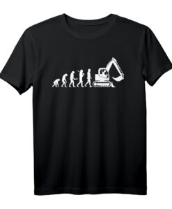 Baggerführer Evolution T-Shirt  Perfektes Design für Baggerfahrer und Bauarbeiter