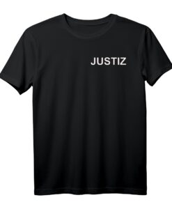 Behördenbekleidung mit Aufschrift JUSTIZ - JVA Dienst-T-Shirt in verschiedenen Farben und Größen für den Justizvollzug