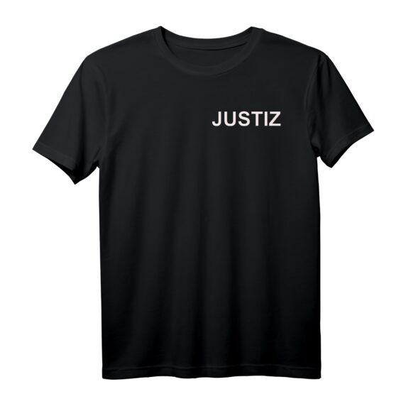 Behördenbekleidung mit Aufschrift JUSTIZ - JVA Dienst-T-Shirt in verschiedenen Farben und Größen für den Justizvollzug