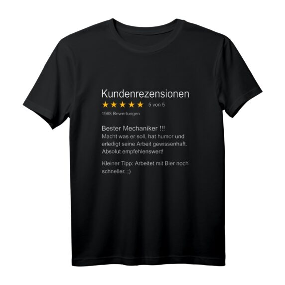 Bester Mechaniker KFZ Mechaniker T-Shirt  Klassisches Geschenk für Automechaniker und Werkstattprofis
