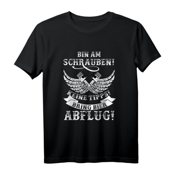 Bin Am Schrauben Schrauber Mechaniker Werkzeug Auto T-Shirt  Perfektes Geschenk für Automechaniker, Schraubenschlüssel & Reparaturfans zu Weihnachten oder Geburtstag