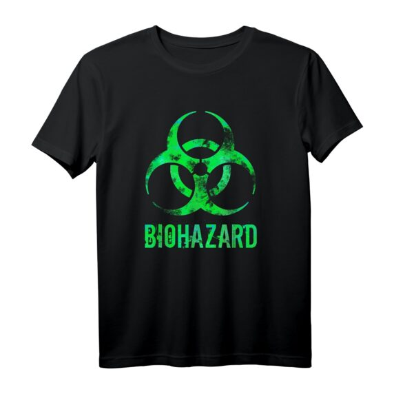 Biohazard Distressed Biology Science Lehrer Geschenk T-Shirt  Perfekt für Nerds, Wissenschaftler, Lehrer, Gamer & Science-Fiction-Fans