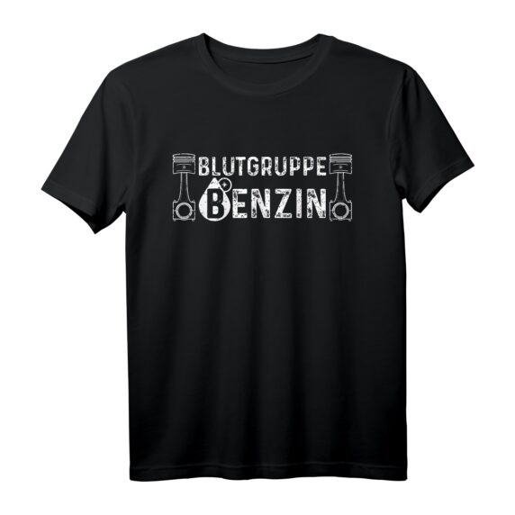 Blutgruppe Benzin Auto Tuning T-Shirt  Perfektes Geschenk für Auto Tuner und Kfz-Mechaniker