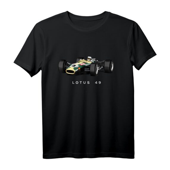 British Classic Lotus 49 Grand Prix Auto T-Shirt  Vintage Motorsport Design für Fans & Autoenthusiasten