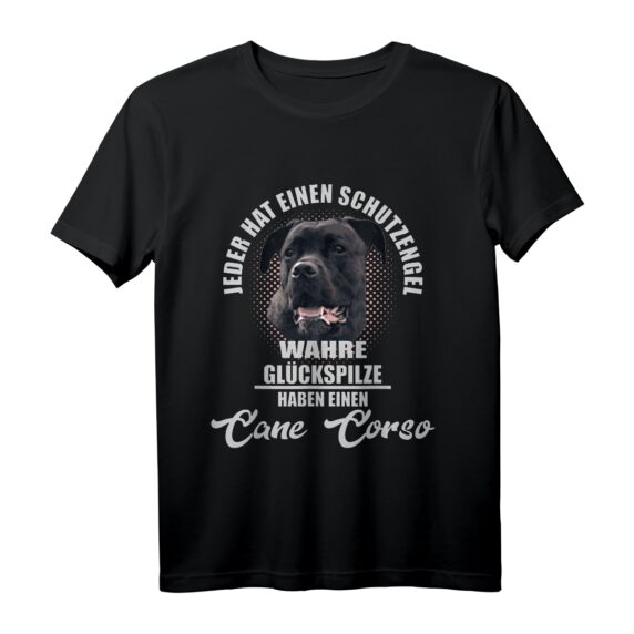 Cane Corso Italiano schwarzes Hundemotiv T-Shirt  Wunderschöne Hunderasse für Hundeliebhaber