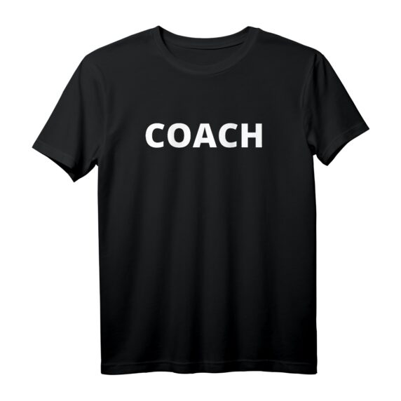 Coach Trainer T-Shirt mit Rückenaufschrift - Perfekt für Fußball, Handball, Hockey & Hobbytrainer als Sichtbares Outfit