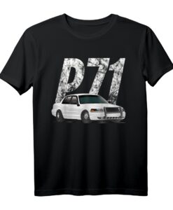 Crown Vic P71 Auto-Abfangkorb T-Shirt  Weißes Polizei Auto Geschenk für Männer und Frauen, Perfekt für Geburtstage, Halloween & Weihnachten