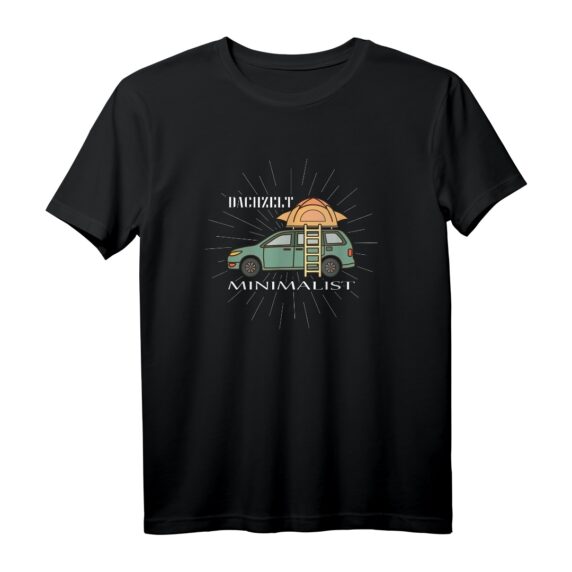 Dachzelt Minimalist Camping Auto Camper T-Shirt - Perfekt für Roadtrips, Urlaub & Campingabenteuer