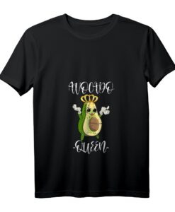Damen Avocado Königin T-Shirt - Vegan, Keto & Gesunder Lebensstil mit V-Ausschnitt