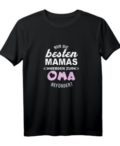 Damen Oma Befördert zur Oma Geschenk - T-Shirt mit Spruch für werdende Großmütter, Babyparty & Baby-Shower