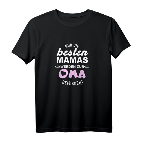 Damen Oma Befördert zur Oma Geschenk - T-Shirt mit Spruch für werdende Großmütter, Babyparty & Baby-Shower