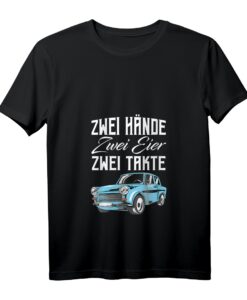 Damen Trabant Trabi 601 T-Shirt mit V-Ausschnitt  Leichtes, klassisch geschnittenes Oldtimer T-Shirt für Damen