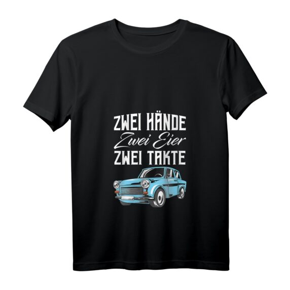Damen Trabant Trabi 601 T-Shirt mit V-Ausschnitt  Leichtes, klassisch geschnittenes Oldtimer T-Shirt für Damen