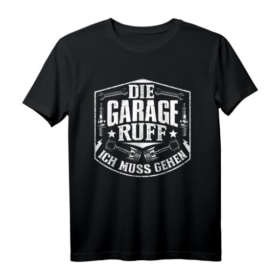 Die Garage Ruft Ich Muss Gehen Automechaniker T-Shirt  Lustiges Geschenk zum Geburtstag, Jahrestag, Muttertag, Vatertag & Weihnachten