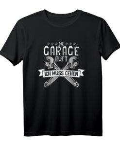 Die Garage Ruft Kfz Mechaniker Schrauber Auto Mechaniker T-Shirt  Perfektes Geschenk für Hobby Schrauber, Oldtimer Fans & Werkstattteams