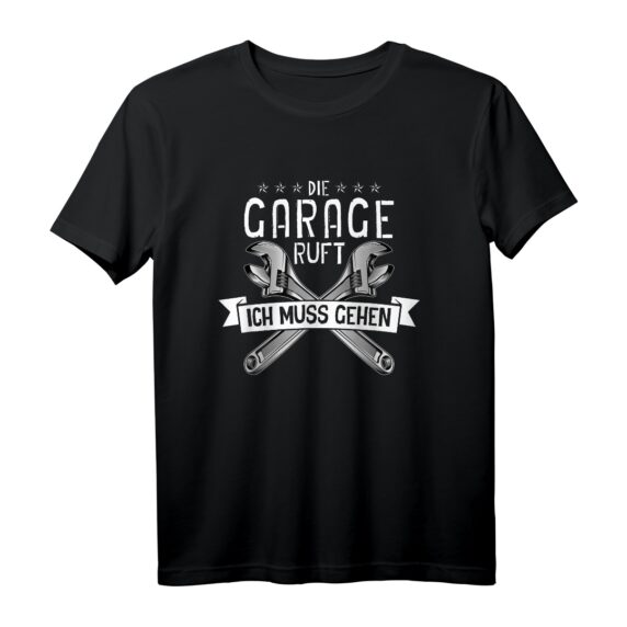 Die Garage Ruft Kfz Mechaniker Schrauber Auto Mechaniker T-Shirt  Perfektes Geschenk für Hobby Schrauber, Oldtimer Fans & Werkstattteams