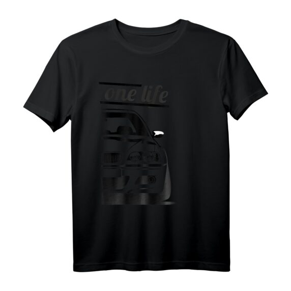 E46 3er-Serie  One Love One Life T-Shirt für BMW Fans und E46 Enthusiasten  Perfektes Geschenk für Autoliebhaber