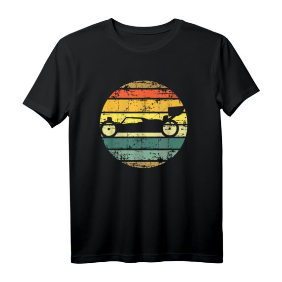 Ein beunruhigter Oldtimer-Sonnenuntergang RC-Auto Buggy Renn T-Shirt  Perfektes Geschenk für RC-Racer & Vintage Auto Fans zu Weihnachten & Feiertagen