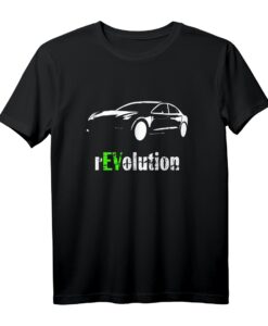 Elektroauto rEVolution EV E-Auto Zero Emission T-Shirt  Perfektes Geschenk für Elektro- und Hybridfahrer, Umweltbewusst & Stylisch