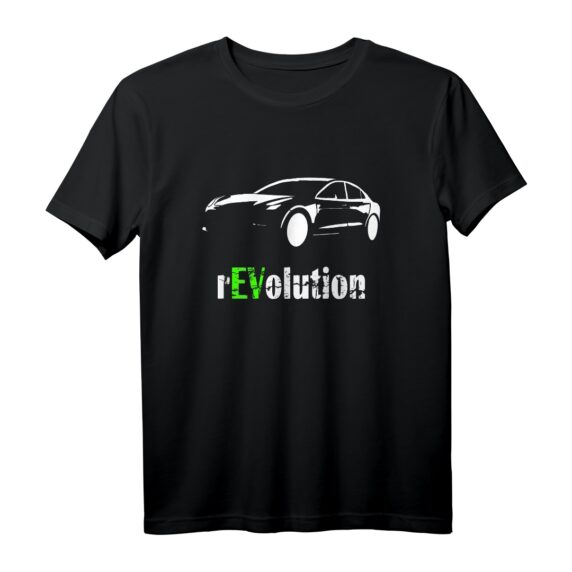 Elektroauto rEVolution EV E-Auto Zero Emission T-Shirt  Perfektes Geschenk für Elektro- und Hybridfahrer, Umweltbewusst & Stylisch
