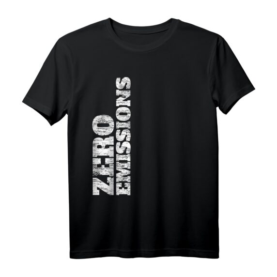 Elektroauto Zero Emissions T-Shirt  Für E-Auto Fans, umweltbewusste Fahrer & Klimaschützer