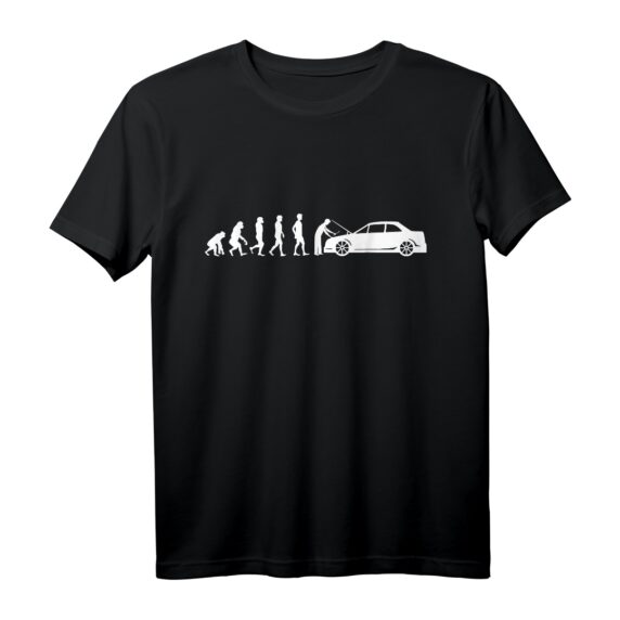 Evolution KFZ-Mechaniker T-Shirt  Lustiges Geschenk für Automechaniker, Schrauber & Oldtimer-Liebhaber